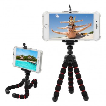 Octopus Camera Tripod Small Medium Large Gorillapod Sponge Accessories Tripe Mini Tripod Holder Bracket Phone Clip For Go Pro