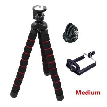 Octopus Camera Tripod Small Medium Large Gorillapod Sponge Accessories Tripe Mini Tripod Holder Bracket Phone Clip For Go Pro