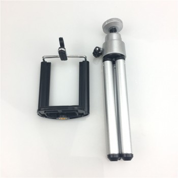 Flexible Mini Tripod for Phone Lightweight Aluminum Metal Tripods Stand Mount with Phone Clip Tripods for Xiaomi iPhone 5s/6/6s7