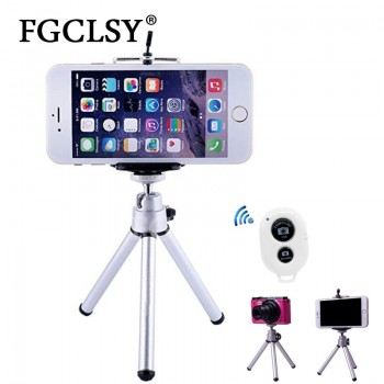 FGCLSY Can stretched Mini Tripod With Bluetooth Remote Shutter For iPhone mini Camera Tripod Phone Holder clip stand