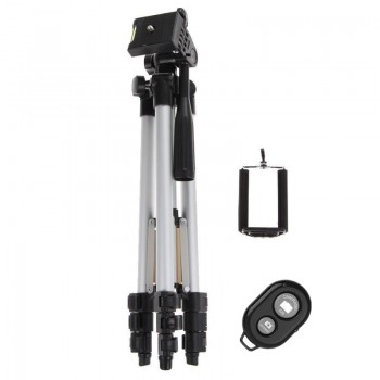 Mini Camera Tripod Stand Holder 3110 Aluminum Professional Telescopic Tripod Monopod For iPhone Samsung SmartPhone Action Camera