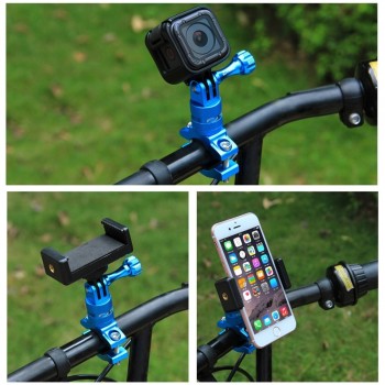 PULUZ Adapter Mount For GoPro Hero 5 6 7 360 Degree Rotation Bike Aluminum Handlebar Mount+Screw For GoPro HERO 7