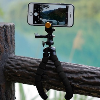 OOTDTY Flexible Tripod Stand Gorilla Mount Monopod Holder Octopus For GoPro Camera