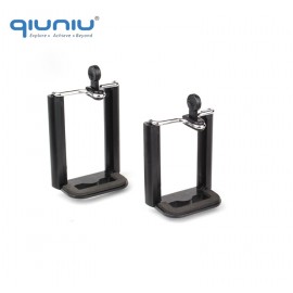QIUNIU Universal Mobile Phone Clip Holder Mount Bracket Adapter for Smartphone Cell Phone Tripod Stand Camera Monopod