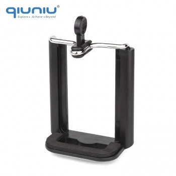 QIUNIU Universal Mobile Phone Clip Holder Mount Bracket Adapter for Smartphone Cell Phone Tripod Stand Camera Monopod