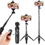 Selfie Stick Tripod 40-Inch Wireless Remote and Tripod Stand Monopod for iPhone X 8/8 Plus xiaomi huawei Bluetooth Selfie Stick