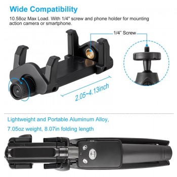 Selfie Stick Tripod 40-Inch Wireless Remote and Tripod Stand Monopod for iPhone X 8/8 Plus xiaomi huawei Bluetooth Selfie Stick