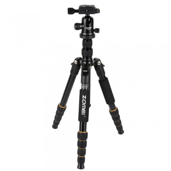 Zomei Q666 Professional Tripod For DSLR Camera Ball Head Tripod Monopod Compact Travel Camera Tripod for Canon Nikon Sony SLR