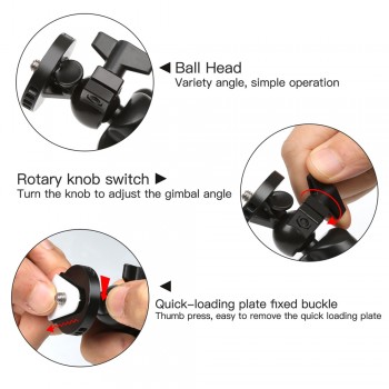 SHOOT Middle Size Octopus Tripod for Gopro hero 7 6 5 Xiaomi Yi 4K H9 SJCAM SJ7 DSLR Nikon Canon SONY Digital Camera For Phone