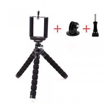 New mini Flexible Octopus tripod With Screw 360 Degree Roating head Universal For iphone 7 6 6s 5 Hero 5 4 3+2 sports  dv camera