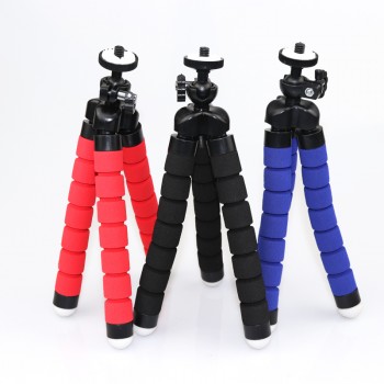 Portable Flexible Tripod Holder Mini Mount Stand tripod Legs For Action Camera Gopro Hero 3/3+/4 For xiaomi iphone 7 8 plus