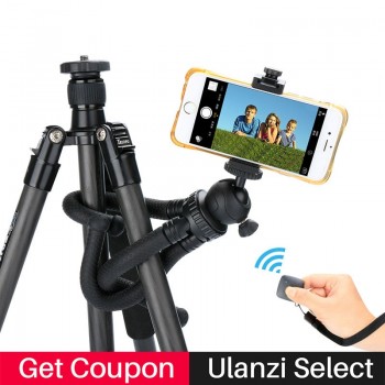 Ulanzi Octopus Smartphone Tripod Flexible Stand Adapter Gorillapod for Gopro Hero 6 5 sj40 action camera DV for iPhone 8 Mobile