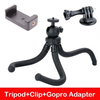 Ulanzi Octopus Smartphone Tripod Flexible Stand Adapter Gorillapod for Gopro Hero 6 5 sj40 action camera DV for iPhone 8 Mobile