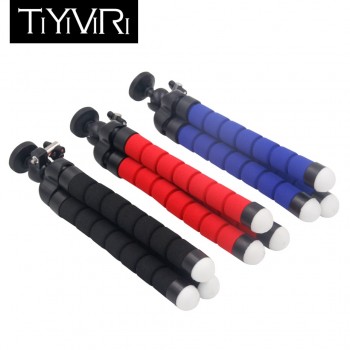 Octopus Tripod Sponge Mini Flexible Smartphone Holder Tripod Mount for Phone Clip For Go Pro hero5 SJCAM Xiaomi Yi Action Camera