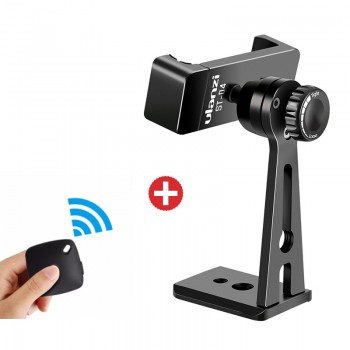 Ulanzi ST-04 Tripod Clamp Mount Smartphone Holder Mount Adapter w Bluetooth Remote Shutter Live Tripod for iPhone Android Mobile