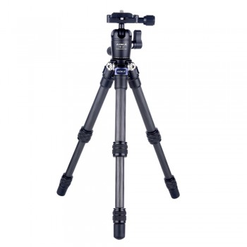 AOKA CMP163C 290g max loading 3kgs lightweight table mobile DSLR carbon fiber mini tripod for camera phone