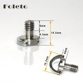 free shipping Captive 1/4 Folding D-Ring Adapter Screw Cam Tripod Monopod Quick Release Plate