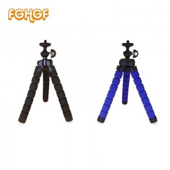 Mini Portable Flexible Sponge Octopus Tripod Bracket Stand Mount Monopod + Phone Holder For Gopro Camera DSLR Mount