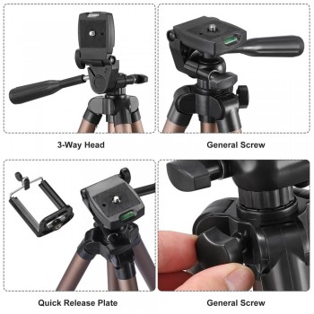 BS3130 Smartphone professional Tripod Protable Camera Aluminum alloy Tripod stand for phone mobile SLR Digital video camera