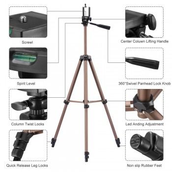 BS3130 Smartphone professional Tripod Protable Camera Aluminum alloy Tripod stand for phone mobile SLR Digital video camera
