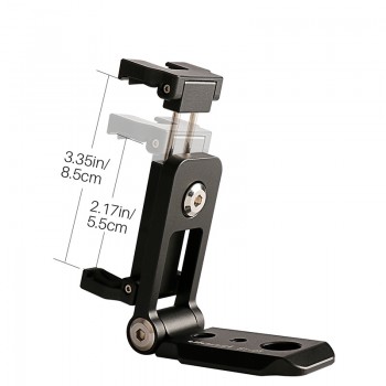 Ulanzi ST-05 Foldable Mini Phone Tripod Mount Adapter Vertical 360 Rotation Tripod Stand for iPhone X 8 7 Samsung S8 7 Redmi