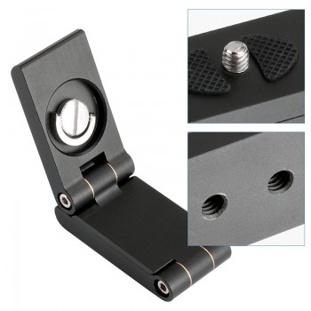 Ulanzi Mini Aluminum Folding Z Tilt Ball Head Quick Release Plate Stand Mount Multi-Degree for iPhone Photography Video Shooting