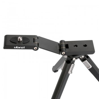 Ulanzi Mini Aluminum Folding Z Tilt Ball Head Quick Release Plate Stand Mount Multi-Degree for iPhone Photography Video Shooting