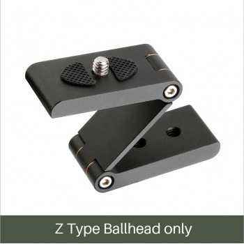 Ulanzi Mini Aluminum Folding Z Tilt Ball Head Quick Release Plate Stand Mount Multi-Degree for iPhone Photography Video Shooting