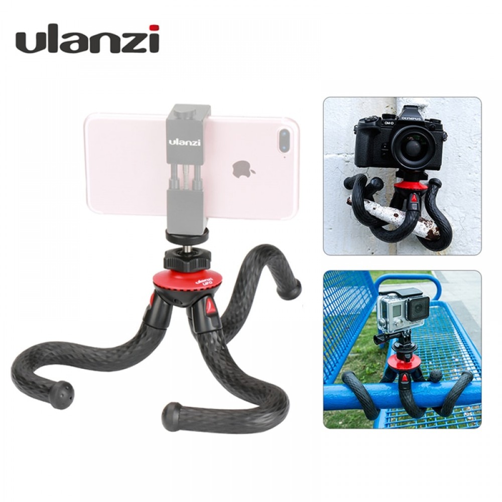 Ulanzi Portable Phone Camera Holder Flexible Octopus Travel Tripod Bracket Monopod Selfie Stick For Phone Camera Phonegraphy