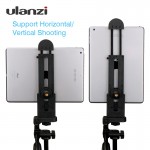 Ulanzi for iPad Professional Tablet Tripod Mount 5-12 Universal Stand Clamp Adjustable Vertical Bracket Holder Adapter 1/4