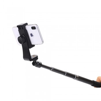 Cell Phone Stand Vertical Bracket Smartphone Clip Holder 360 Adapter Tripod Mount Clamp for Apple Samsung Selfie Stick