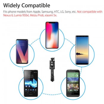Rovtop Protable Tripod Monopod Selfie Stick Bluetooth Selfie Stick Tripods With Button For iphone 6 7 8 Plus IOS Android Z15