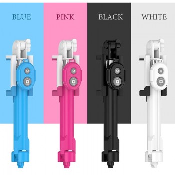 Rovtop Protable Tripod Monopod Selfie Stick Bluetooth Selfie Stick Tripods With Button For iphone 6 7 8 Plus IOS Android Z15