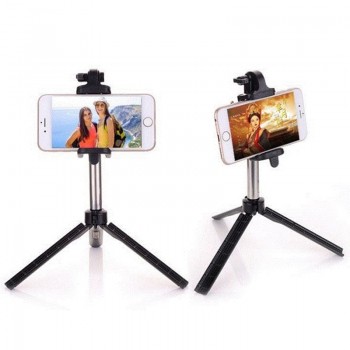 Universal Android/IOS Phone Folding Extendable Selfie Stick Auto Selfie Stick Tripod+Clip Holder+Bluetooth Remote Controller Set