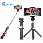 Branches T2 Mini Bluetooth pau de Selfie Stick+Tripod Monopod stick self bluetooth selfiestick for iphone xiaomi mi Android 7 8