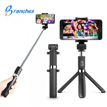 Branches T2 Mini Bluetooth pau de Selfie Stick+Tripod Monopod stick self bluetooth selfiestick for iphone xiaomi mi Android 7 8