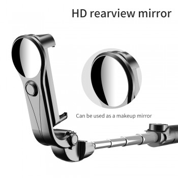 Rovtop Universal Wireless Bluetooth Selfie Stick Mini Tripod Extendable Monopod With Mirror For iPhone For Android For Samsung