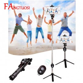Wireless Bluetooth Selfie Stick Universal Extendable Handheld Monopod Pau Palo For iPhone 7 8 X 6s Plus For Samsung Mini Tripod