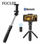 FGCLSY 3 in 1 Wireless Bluetooth Selfie Stick For iPhone Universal Mobile Phone Tripod Bracket Mini Extendable Handheld Monopod