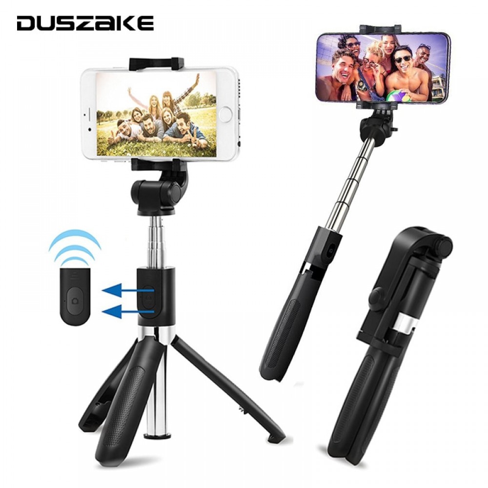 DUSZAKE Selfie Stick Bluetooth Tripod For Xiaomi Wireless Monopod For Phone Mini Selfie Stick Bluetooth Tripod For iPhone Xiaomi