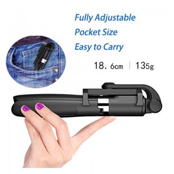 DUSZAKE Selfie Stick Bluetooth Tripod For Xiaomi Wireless Monopod For Phone Mini Selfie Stick Bluetooth Tripod For iPhone Xiaomi