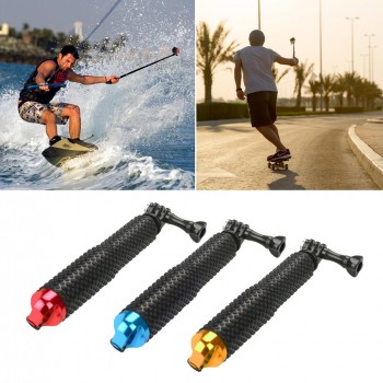 Universal Stretchable Selfie Stick Sports Camera Monopod+Clip Holder Set Extendable Hand Held Selfie Stick For GOPRO