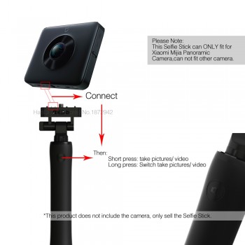 Original Xiaomi Mijia Panoramic Camera Selfie Stick Monopod Shutter Holder Selfie Sticker For Mijia Panoramic Camera