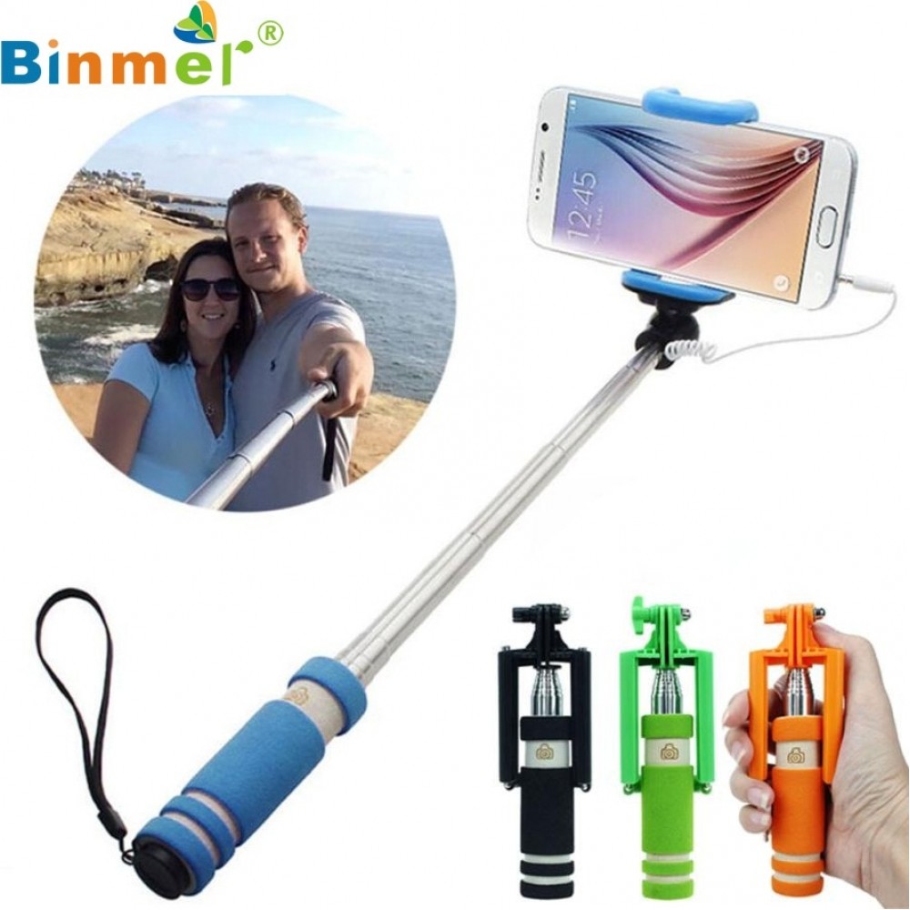 Beautiful Gift New Mini Extendable Handheld Fold Self-portrait Stick Holder Monopod Drop Shipping_KXL0701