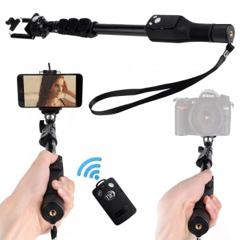 Photo YUNTENG 1288 Extendable Selfie Monopod With Bluetooth Remote+228 Tripod Phone Holder