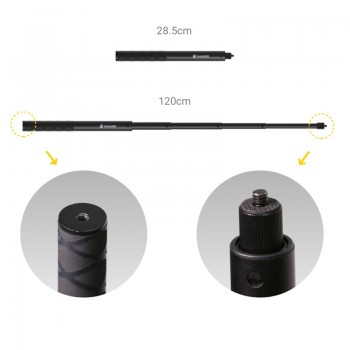 Insta360 ONE X /ONE Selfie Stick Monopod 1/4 Screw Port Handheld for Insta 360 One 360 VR Panorama Camera Accessories