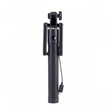 Mini Extendable Wired Selfie Stick for iphone XS Max X 8 7 6 6s Plus 5s 4s Universal Monopod with Button for iphone X XR XS 5s
