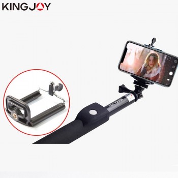 KINGJOY Official Selfie Stick Portable Bluetooth3.0 Action Video Camera Tripod For Phone Smartphone Universal For Gopro Camera
