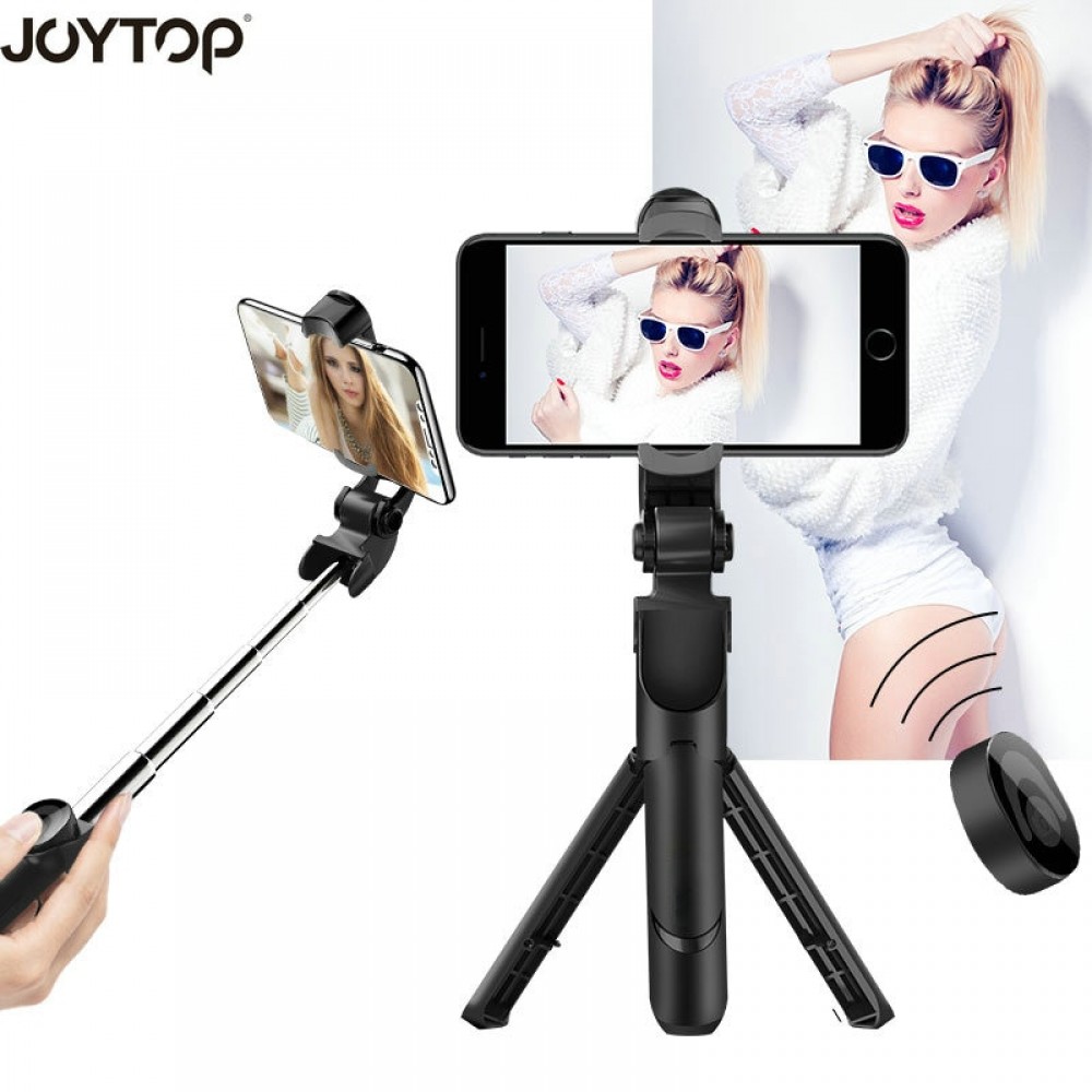JOYTOP 3 in 1 Monopod Bluetooth Selfie Stick Foldable Tripod Selfie Stick With Wireless Shutter For iPhone for Andorid huawei