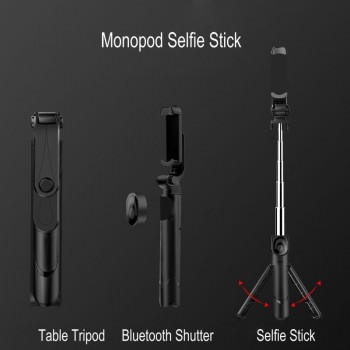 JOYTOP 3 in 1 Monopod Bluetooth Selfie Stick Foldable Tripod Selfie Stick With Wireless Shutter For iPhone for Andorid huawei
